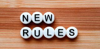 new rules writen in whites dots