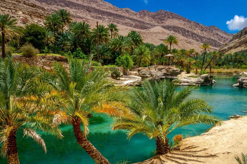 Beautiful view of a lake in the barren mountains